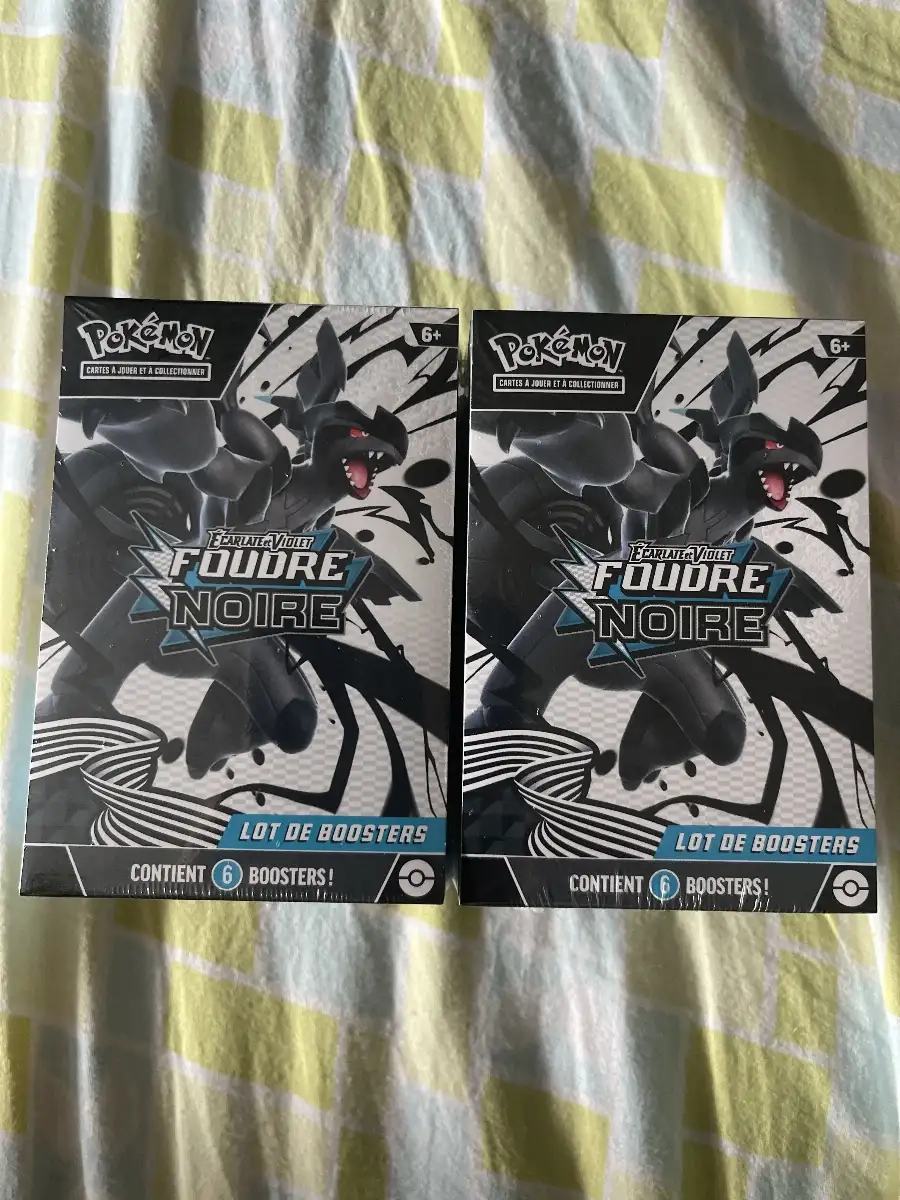 2 bundle scellé foudre noir lot de 6 booster chacun